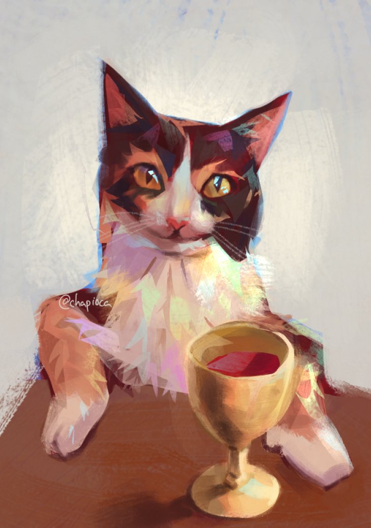 my marvelous eunuch has gifted me with an entirely innocent and unpoisoned chalice with mysterious liquid! How thoughtful!