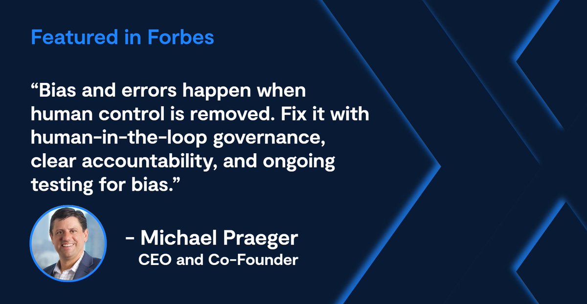 AvidXchange's tweet photo. As AI agents play a bigger role in decision-making, oversight matters more than ever.

Our own Michael Praeger shared with Forbes why AI bias happens and how to build smarter, more accountable systems in high-stakes environments.

👉Read the full article: https://t.co/wLYiyPPw7z https://t.co/SfrcMiFSlZ