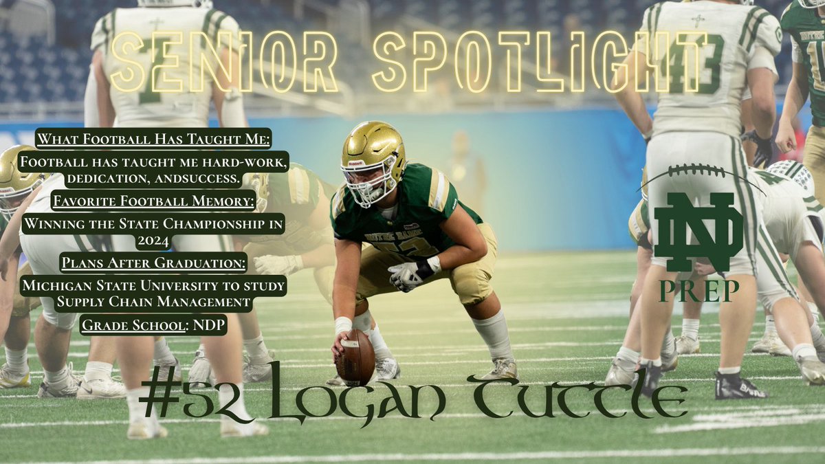 NDPrep_Football's tweet photo. One senior. Three brothers. One incredible family. Thank you for years of trust, support, and love poured into our program. # 52 Logan Tuttle (C/DT) https://t.co/zgj8Q9wZ0E