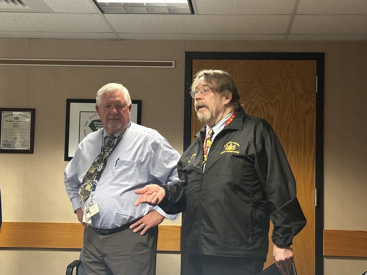 MonroeCountyPA's tweet photo. This past Wednesday at our Commissioners Meeting we announced proclamations for May to be declared as Mental Health Awareness Month and Foster Care Awareness Month. 
We'd also like to congratulate Mr. Kerchner on his retirement! Thank you for all you have done for Monroe County! https://t.co/g3H2NgGyhy