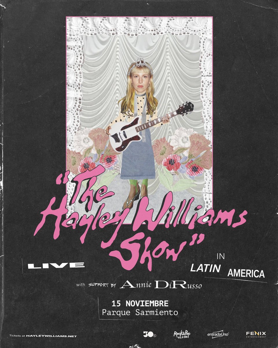 porquetendencia's tweet photo. "Parque Sarmiento":
Porque Hayley Williams anunció una presentación para el 15 de noviembre en Argentina https://t.co/JZ84BffYiV