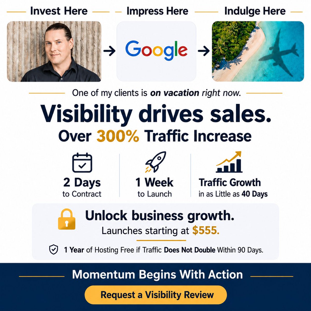 jabcreations's tweet photo. Your #vacation is waiting on your #sales. Your sales are waiting on your #visibility. Your visibility is waiting on #Google. Google is waiting on your #website and your website is waiting for you to contact John.
https://t.co/1ITqQceLJh https://t.co/WHdHnoYedW
