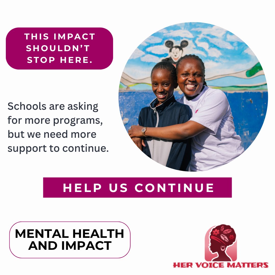 HVMKenya's tweet photo. This week, we are reflecting on wellbeing &amp; lasting impact of mentorship.
Girls opened up about stress &amp; emotions while learning coping strategies like grounding &amp; journaling. Teachers also noticed stronger peer support &amp; reduced stigma.
Partner with us &amp; be part of this change. https://t.co/CZRTAWzjVI