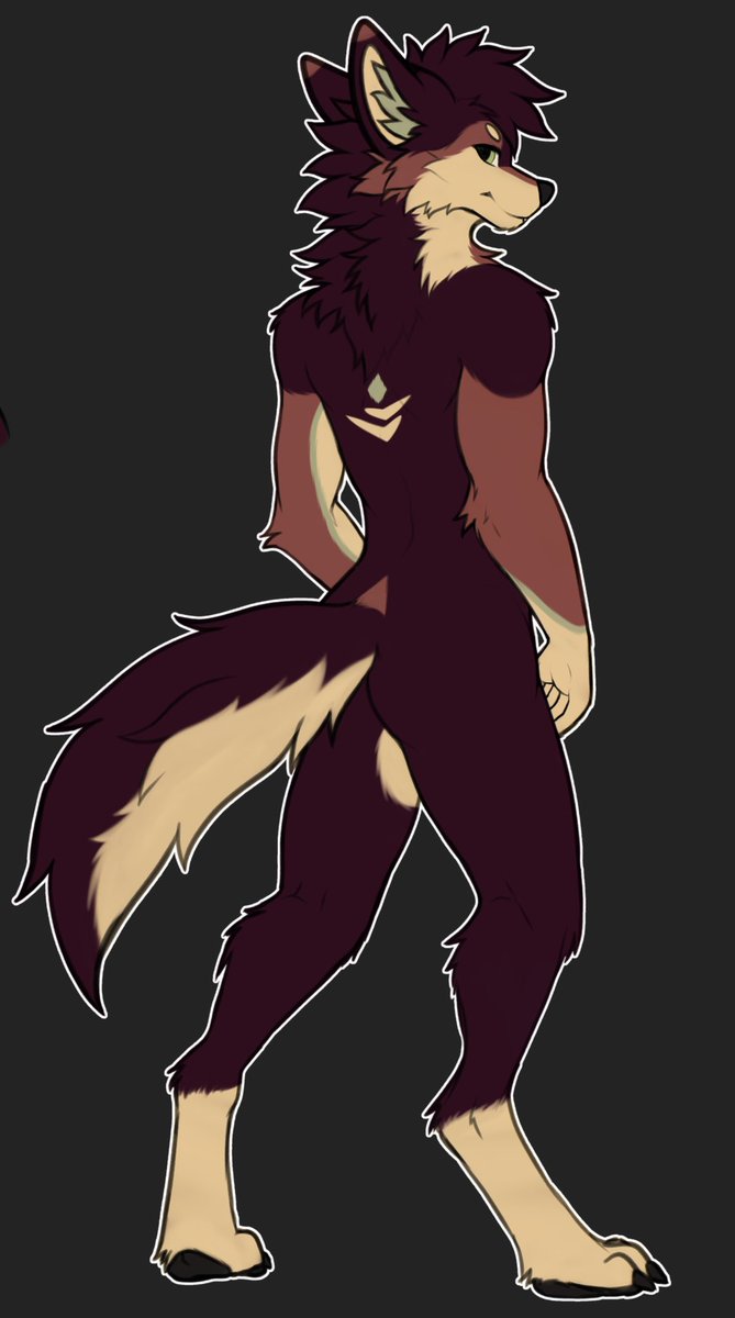amnottaka's tweet photo. a nearly done ref of a yote c: https://t.co/gezNAjByj8