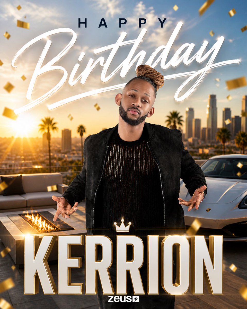 The_ZeusNetwork's tweet photo. ๐๐พ Issa #BadBoys BIRTHDAY! ๐ Join us in CELEBRATING #Kerrion as he takes another trip around the sun! ๐ซ From your #Zeus fam, we wish you all the PEACE & BLESSINGS for your new year! ๐ Flood the comments & drop those B-Day Shoutouts!! ๐๐๐พ https://t.co/O39Rs0S0i9