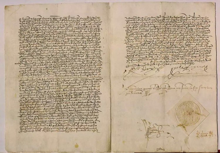 DTanates's tweet photo. @Claudiashein Aquí les dejo el EDICTO DE GRANADA de Isabel I de Castilla donde corrió de CASTILLA (porque España no existía ni tampoco México) en 1492 a los ascendientes de @Claudiashein que es JUDÍA SEFARDÍ como yo, solo que ella es MARRANA Asi se llamó a los judíos que apostataron de su fe. https://t.co/Vxe7z75Y7X