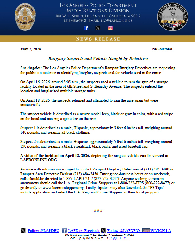 LAPD PIO tweet media