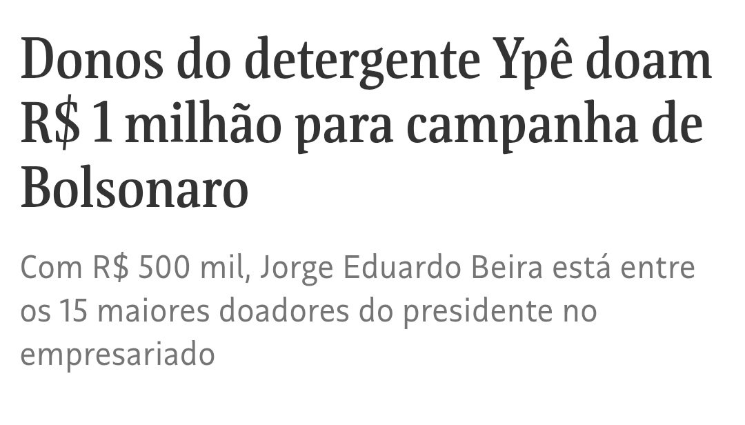 A gente sabe bem o motivo...