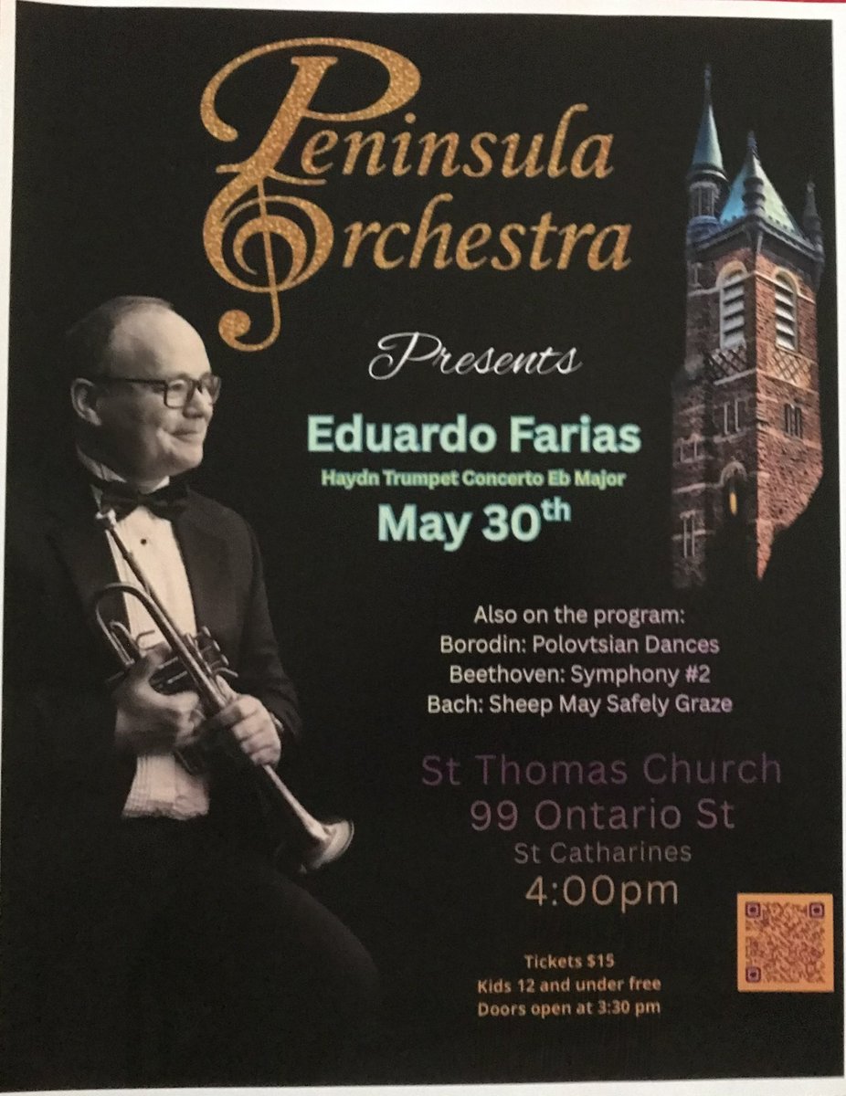 laminak2's tweet photo. Peninsula Orchestra spring concert May 30th at 4:00 pm.  Guest soloist Eduardo Farlas is awesome! https://t.co/9DzPz8cWGG
