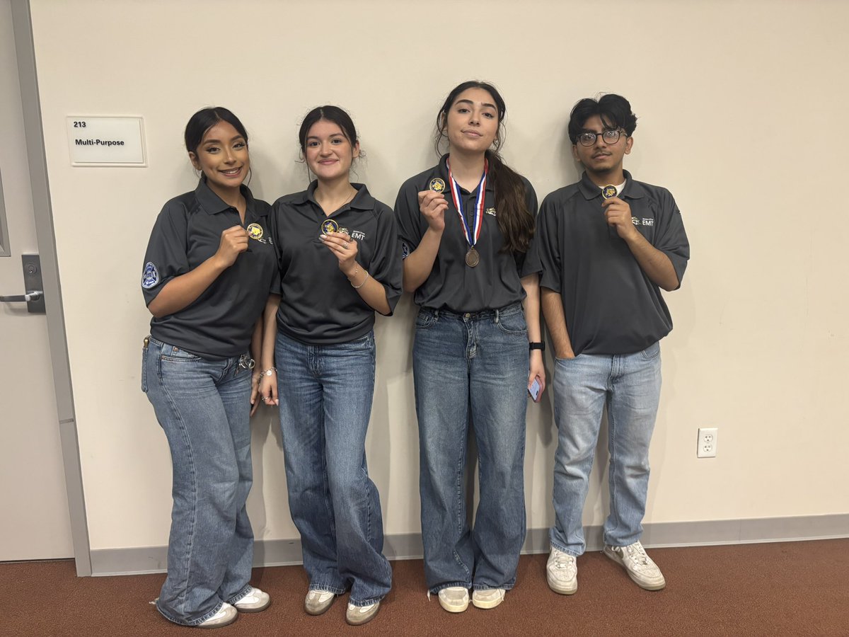StephenJamesMBA's tweet photo. EMT students at @BlansonCTEHS participated in the Battle of the Opps, competing against Houston-area firefighter and EMT programs. Our students earned 1st and 2nd place in Overall EMT and 3rd place in Hose Bowling. Proud of these future first responders for representing @AldineCTE with skill, teamwork, and professionalism. #FutureFirstResponders #EMT