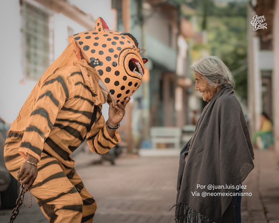 NeoMexicanismos's tweet photo. "Durante la La Tigrada, el tigre de Chilapa Guerrero, se encuentra con una mujer que ha visto pasar los años de esta tradición" 🐯 :::: por @juan.luis.glez #neomexicanismos https://t.co/aex9g0ldHn