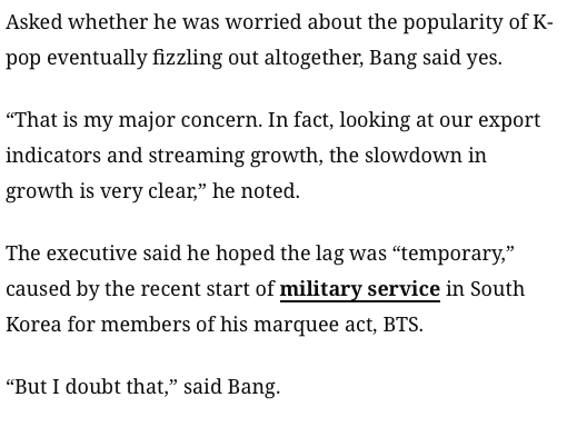 o_biennis's tweet photo. there's so much misunderstanding, either intentionally or maliciously, about Bang's statements about globalization of Kpop because it was not about BTS or Hybe's Korean groups specifically. He made the statement about globalization in an interview with CNN re the SM purchase https://t.co/iJPvzrxu68
