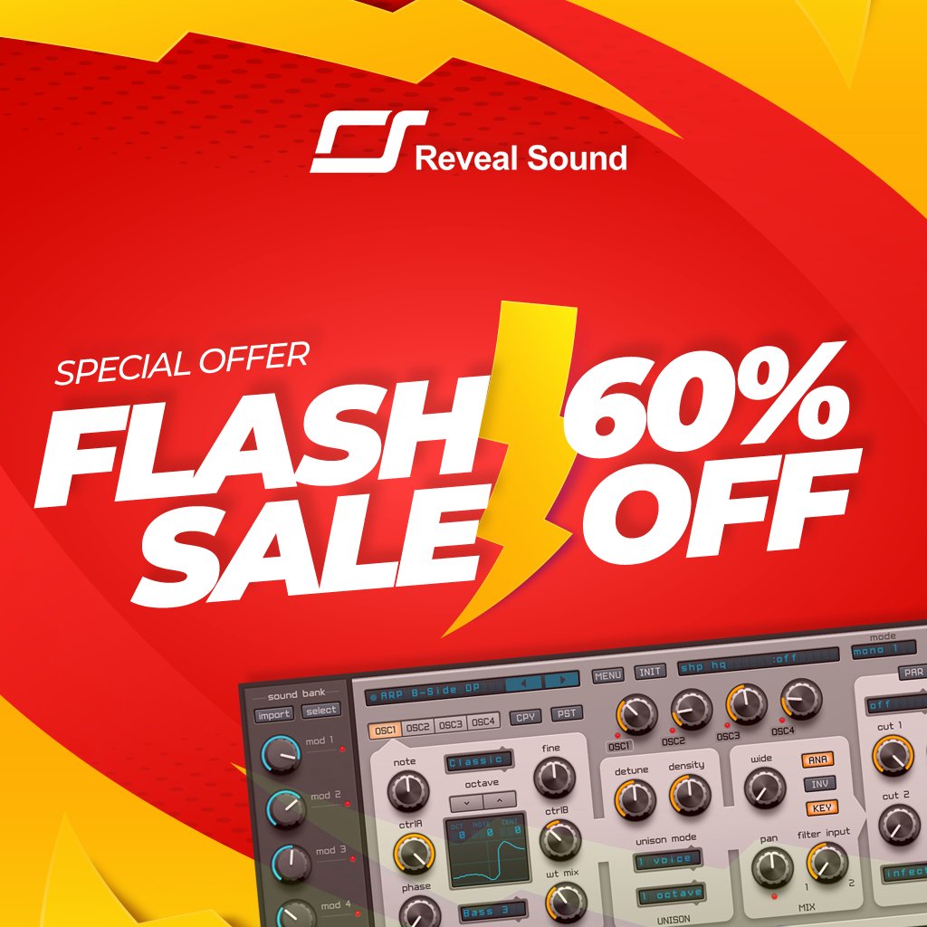 RevealSound's tweet photo. Flash sale activated! ⚡️ 60% Off on all products
https://t.co/NVUU5an2uG https://t.co/iM1WJvWY5A