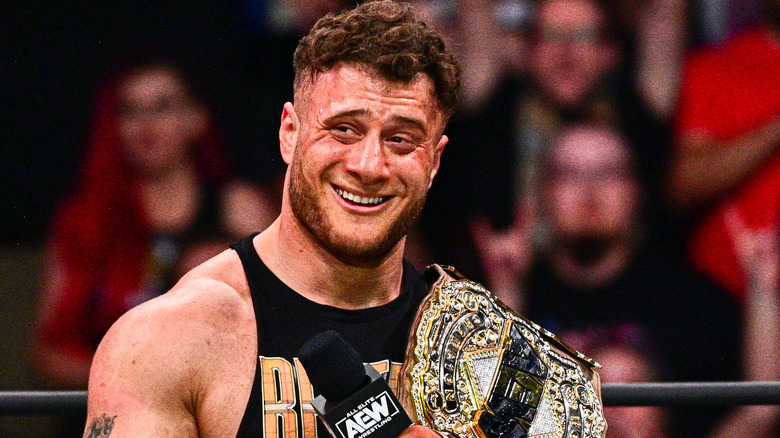 WrestleOops__'s tweet photo. MJF (@The_MJF) is reportedly "eager" to participate in a Hair vs Title match, and was quoted as saying "bald is beautiful", and "I always thought Ricochet looked really cool"
(via @KingRicochet) https://t.co/YeEu4rWTQB