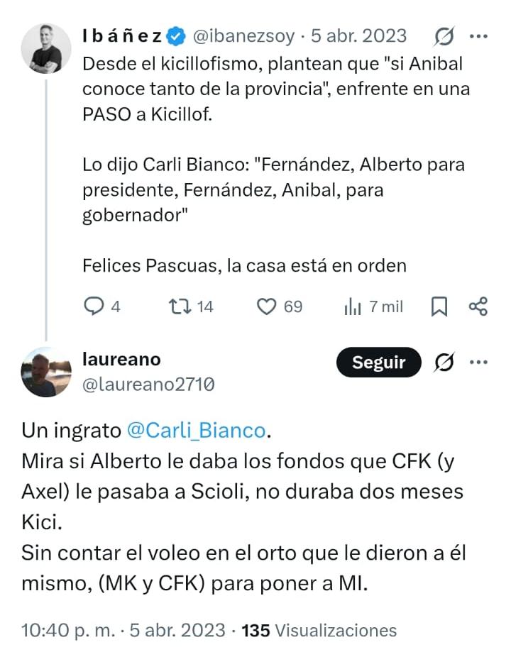 Braandon_t's tweet photo. Cuando Bianco defendia a CFK, puteaba a Bianco.

Hay que reconocerle la coherencia. Pase lo que pase él está contra Cristina. 

El que cambió fue @Carli_Bianco https://t.co/KulFf3Gk7R
