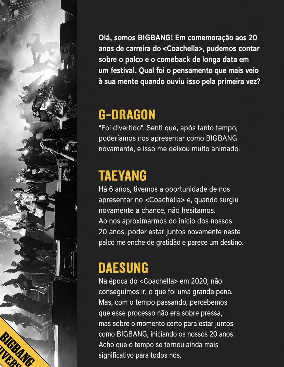 [📃|👑] Ontem, a Rolling Stone publicou uma entrevista exclusiva com o BIGBANG! 

A equipe da MY SPACE BB traduziu todos os detalhes (incluindo o rodapé!) para ninguém perder nada. 

#BIGBANG #빅뱅