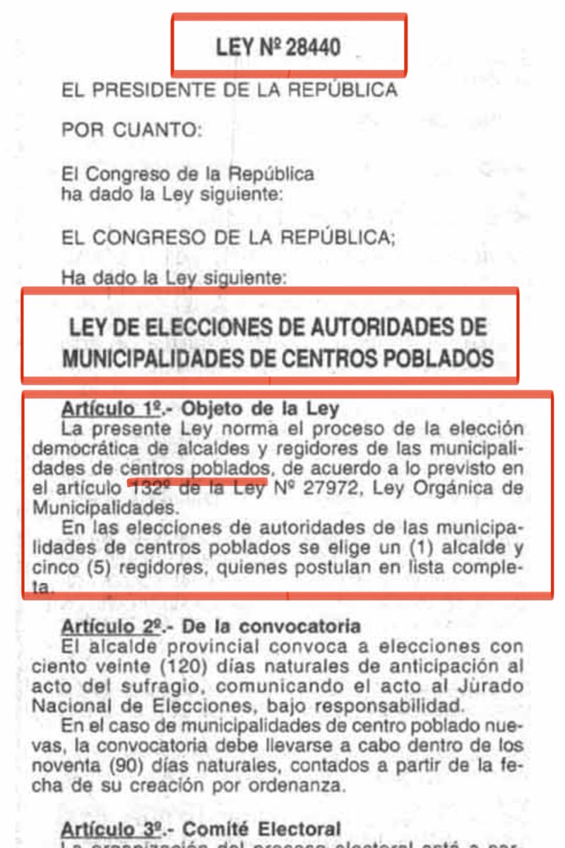 wilbermedinab's tweet photo. @ONPE_oficial #NoMientan el art 1 de la ley 28440 y arts 37, 52 ni 201 de la Ley Orgánica de Elecciones, NO los autoriza a Uds a crear mesas de sufragio para #EleccionesGenerales en los #CentrosPoblados, para conservar la cadena de custodia del kit electoral…. 👀👇 https://t.co/wQ6hC7tjHJ