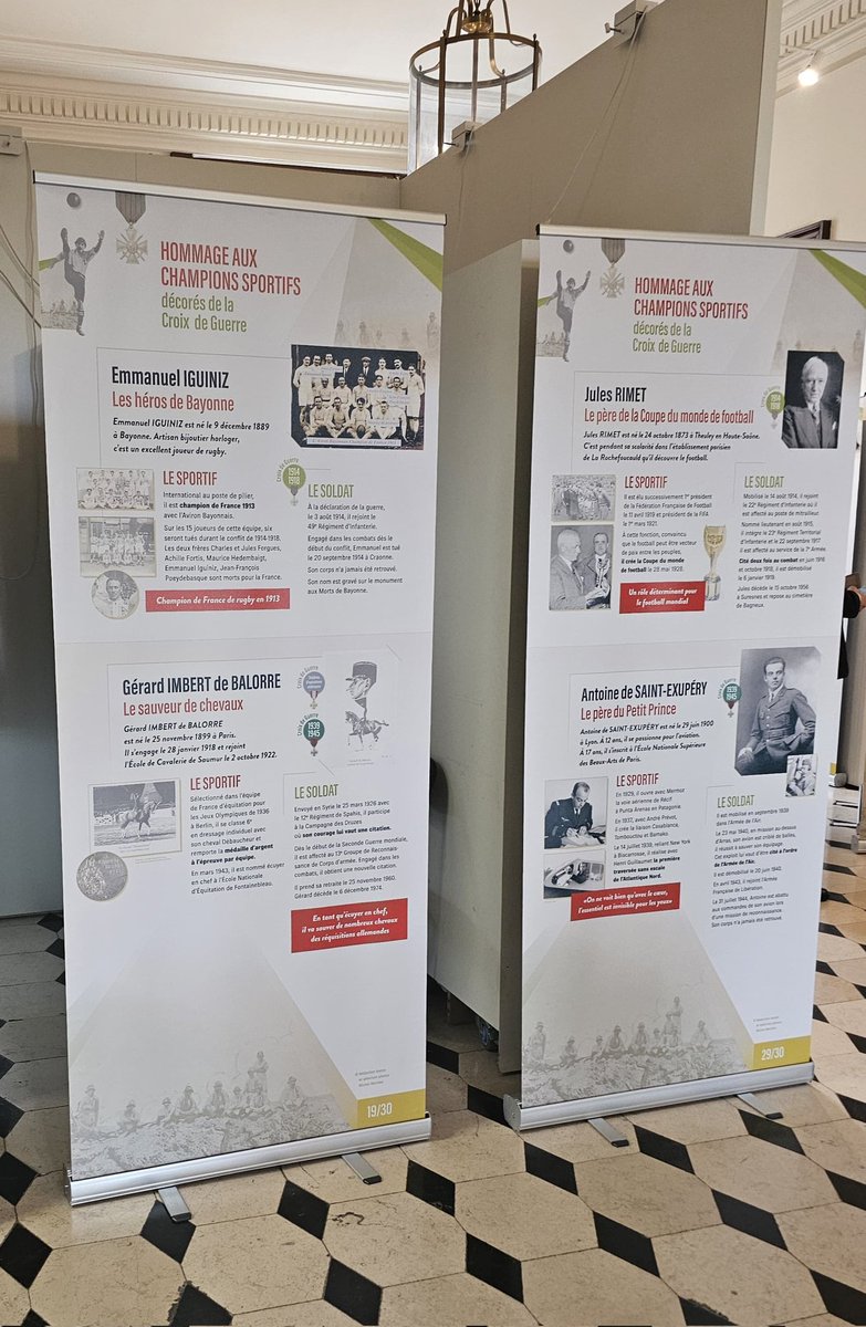 JosianeGaude's tweet photo. Ce soir à la mairie du 7 ème 
Vernissage de la très belle exposition consacrée aux Champions sportifs décorés de la Croix de guerre portée par l' association nationale des croix de guerre et de la valeur militaire .
Bravo aux organisateurs et partenaires de cette exposition ! https://t.co/dtJELCi6sT