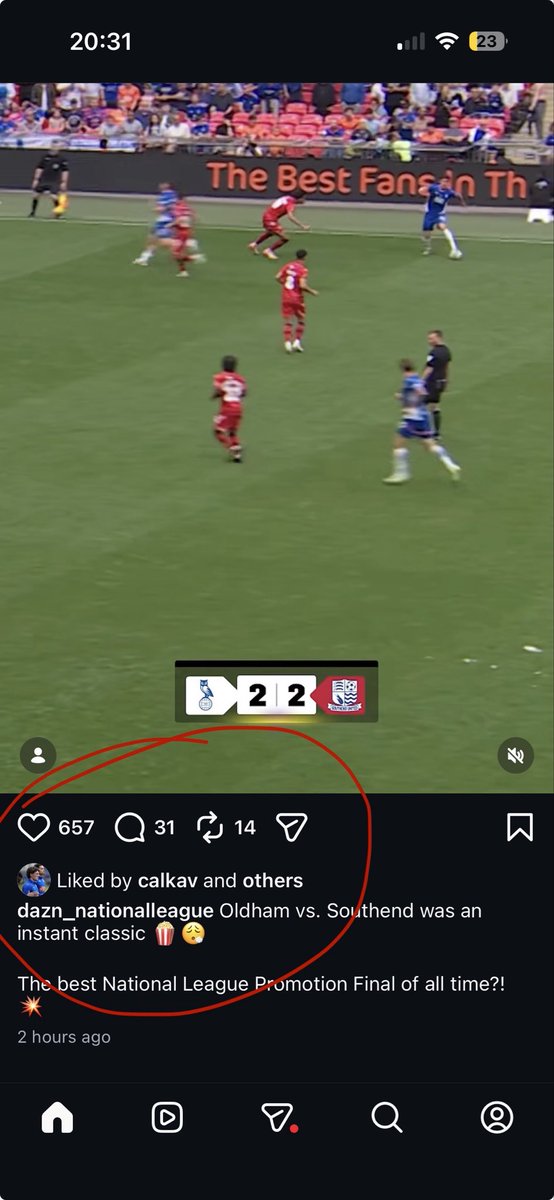 RossHaynes92's tweet photo. You might all need to calm down. #oafc https://t.co/4WbRlls7Vl