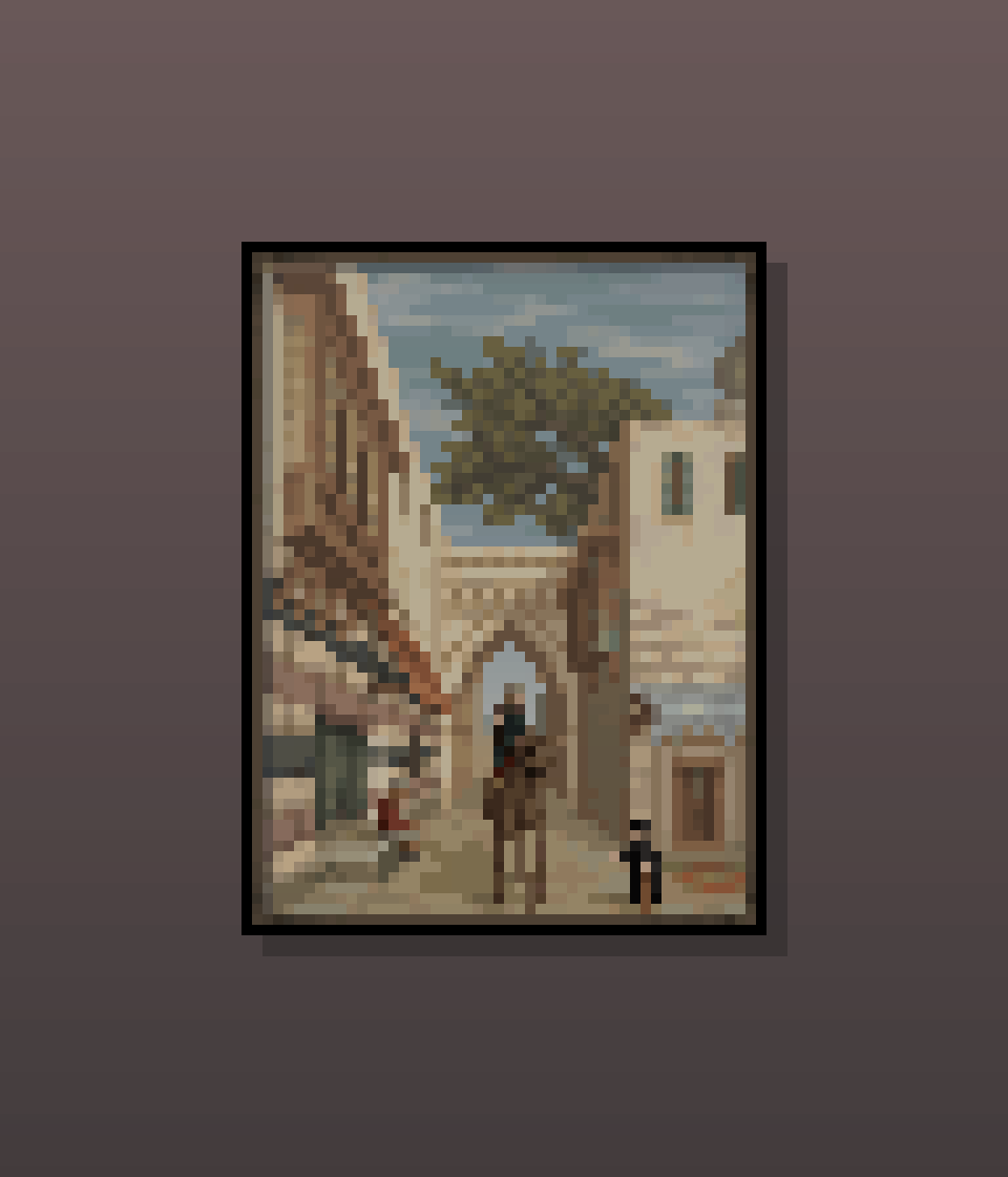 4x3 painting for dark fantasy visuals,
CAMEL LOT