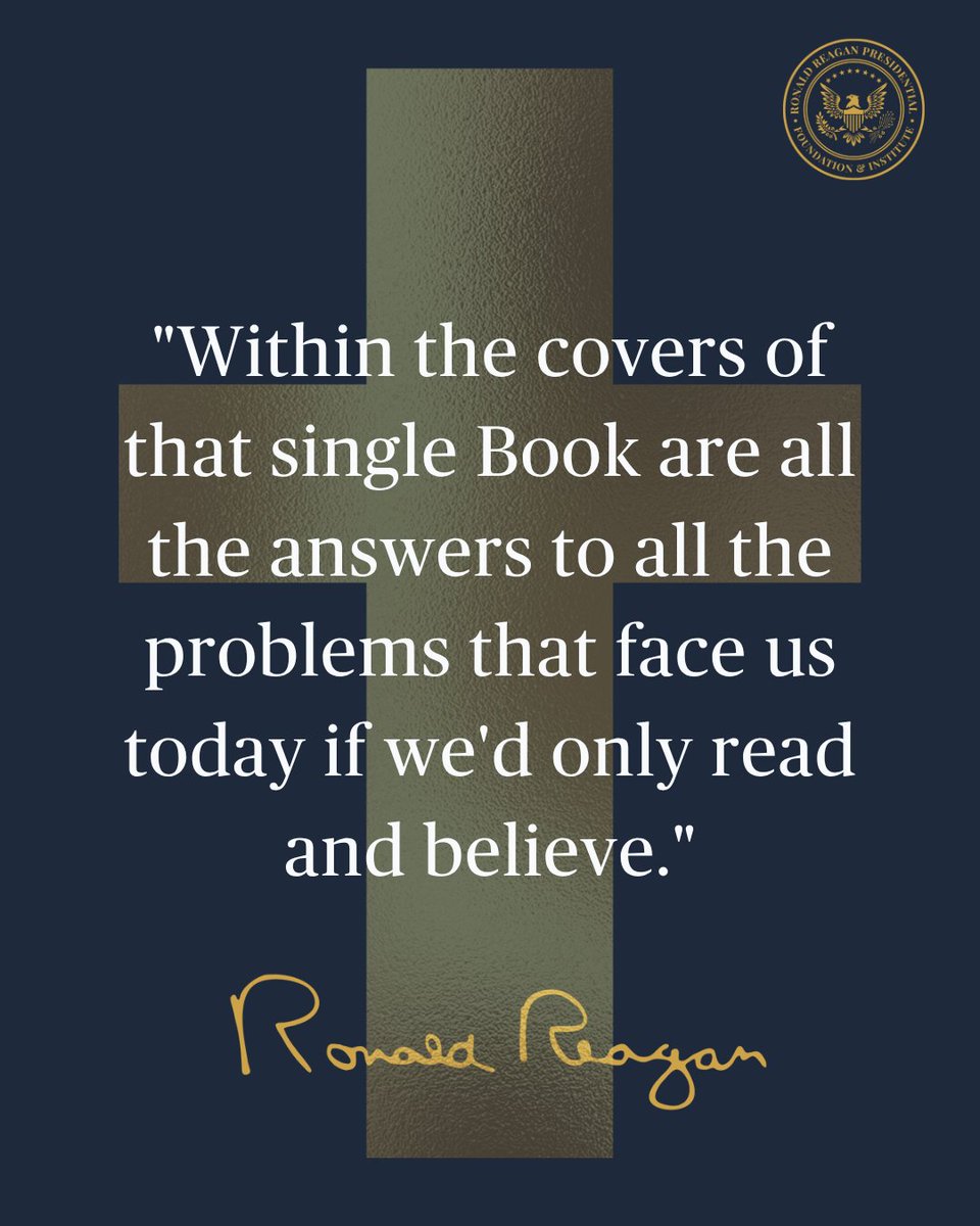 Ronald Reagan on the Bible. #NationalDayofPrayer