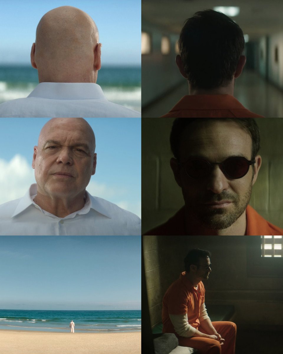 Matt is in prison, but free from the burden of keeping his dual identity. He’s never been more liberated

Fisk is free, but trapped in a prison of his own loneliness. He has nothing and is nobody, it’s a fate worse than death

Such a perfect way to end the season for both of them