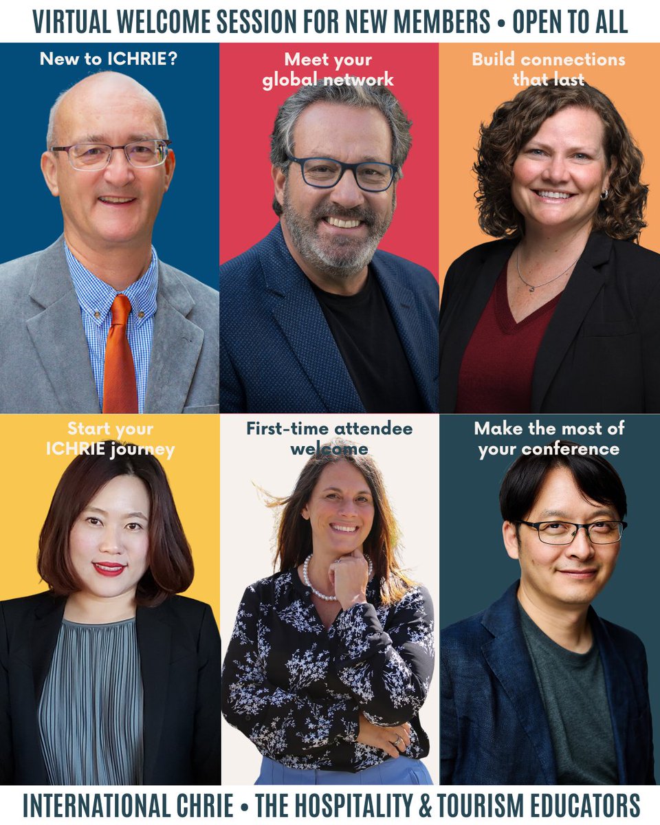 ICHRIE's tweet photo. 🎉 KNOW BEFORE YOU GO! 🎉 Join us NEXT WEEK for a virtual welcome session with Dr. Saehya Ann, ICHRIE leaders and staff to kickstart your #ICHRIE2026 experience! 🤝🔗 https://t.co/XnsMLNf4Qa #ICHRIEFamily #Networking https://t.co/oCCp6MAsjW