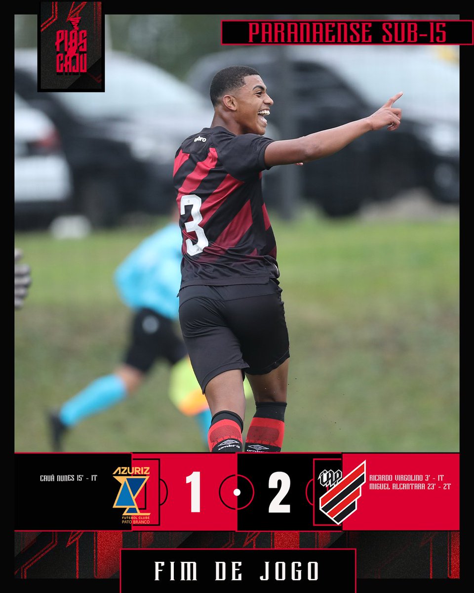 Piazada na semifinal! 🔴⚫

O Sub-15 foi até Marmeleiro, fez bonito e conquistou a classificação para a próxima fase do Paranaense!

⚽️ Ricardo Virgolino e Miguel Alcântara marcaram os gols.

O adversário sai do confronto entre Galo Maringá e Laranja Mecânica, que acontece às 10h