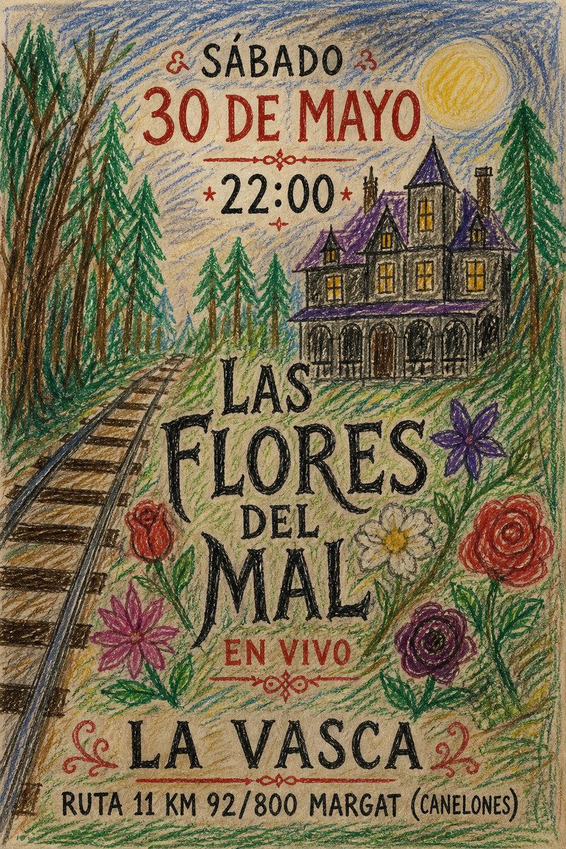floresdelmaluy's tweet photo. Sábado 30 de mayo #Lasfloresdelmal en #canelones más precisamente en #margat que lindo volver a LA VASCA
Además estaremos adelantando material de nuestro primer disco que esperamos este listo en julio https://t.co/pY0vm1rtD9