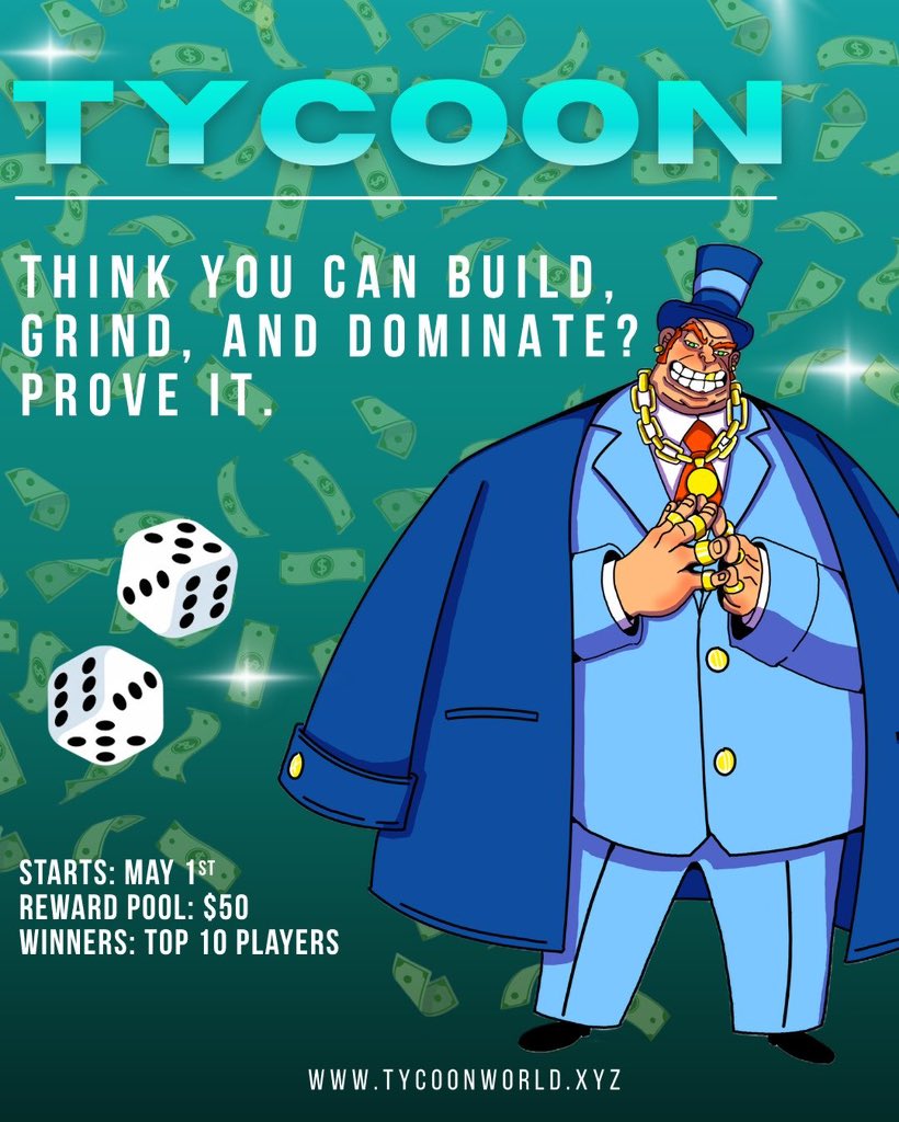 Blockopoly1's tweet photo. @JacobsBen The game  literally pays out. 
Built an on-chain Monopoly where top 10 players win real cash every round. 
No cap. 
https://t.co/iUIyZYIhOM 
🎲

Join our TG for more info

https://t.co/q5xTn3iOH8 https://t.co/YtyFiJdZcu