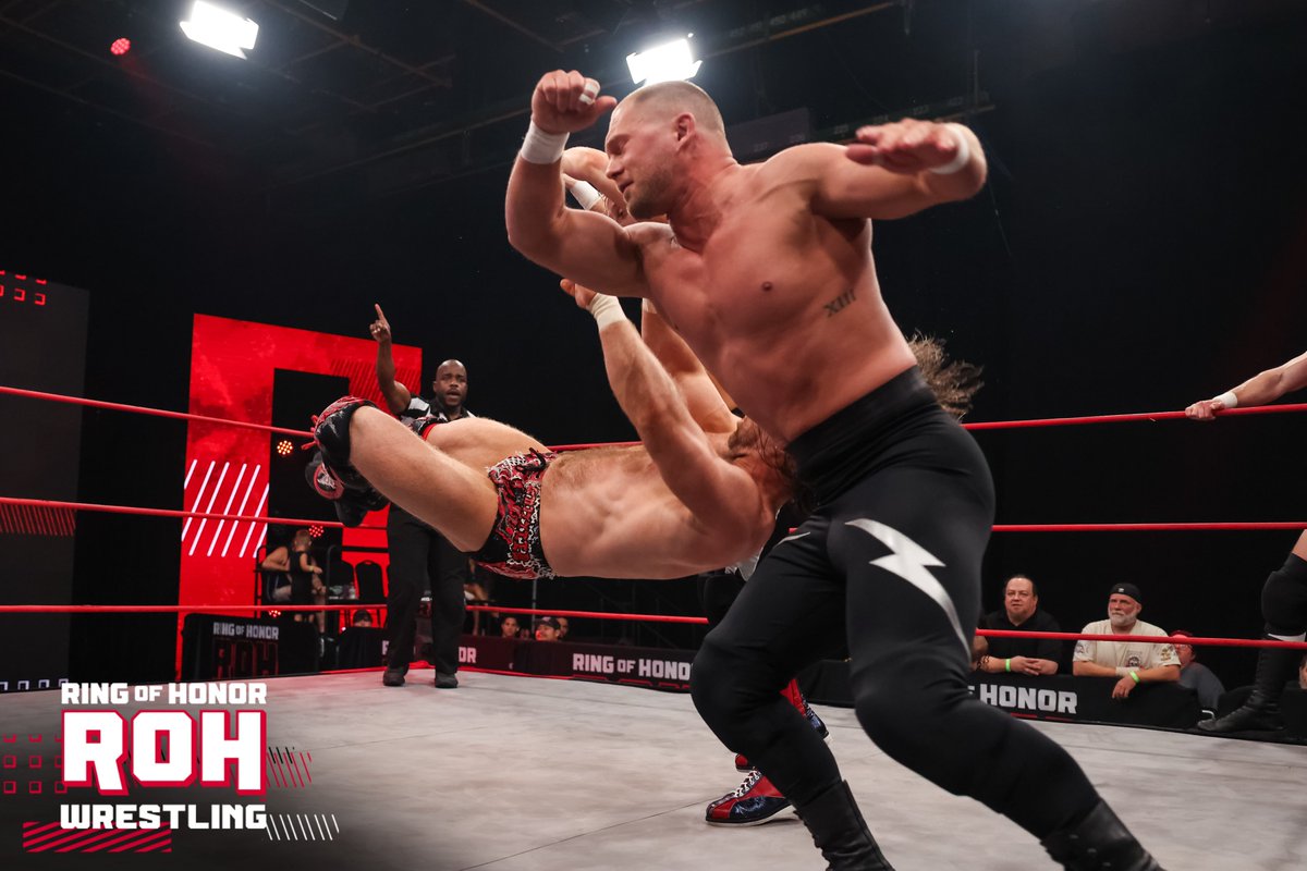 ringofhonor's tweet photo. It’s a return showdown in ROH tag team action as @Billingtons22 and @Adam_Priest_ battle the Grizzled Young Veterans James Drake and @ZackGibsonGYV!

📺 Watch ROH TV on #HonorClub at https://t.co/8dcdtxqvDf https://t.co/qHcdid3pDT