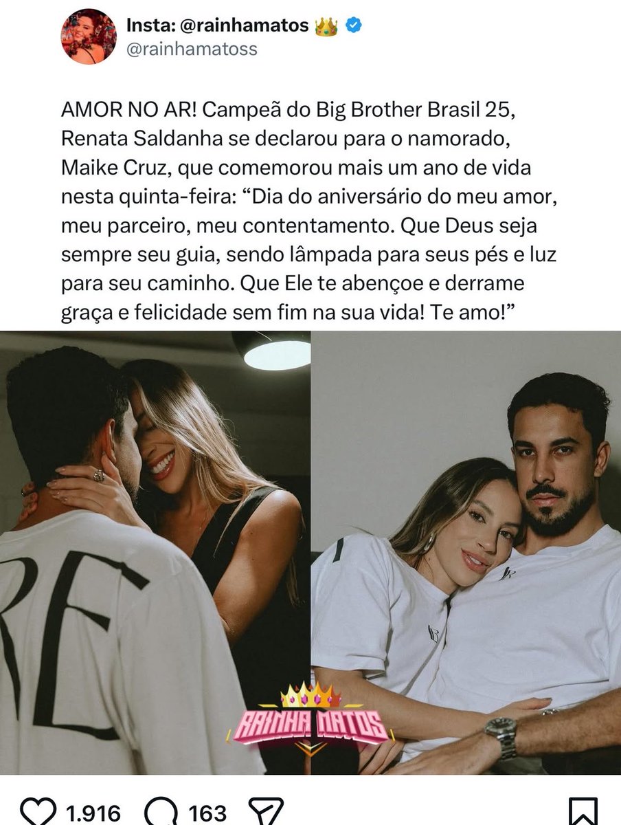 imagina se declarar pro maike essa mulher ta passando necessidade