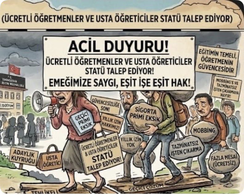 Yeimgler463225's tweet photo. Her dönem yeniden iş kaygısı yaşamak istemiyoruz.
Bizler günübirlik değil, yıllardır eğitimin içindeki emekçileriz!
#GörBiziTürkiye
USTA ÜCRETLİ OMUZ OMUZA https://t.co/4ga59PEcHL