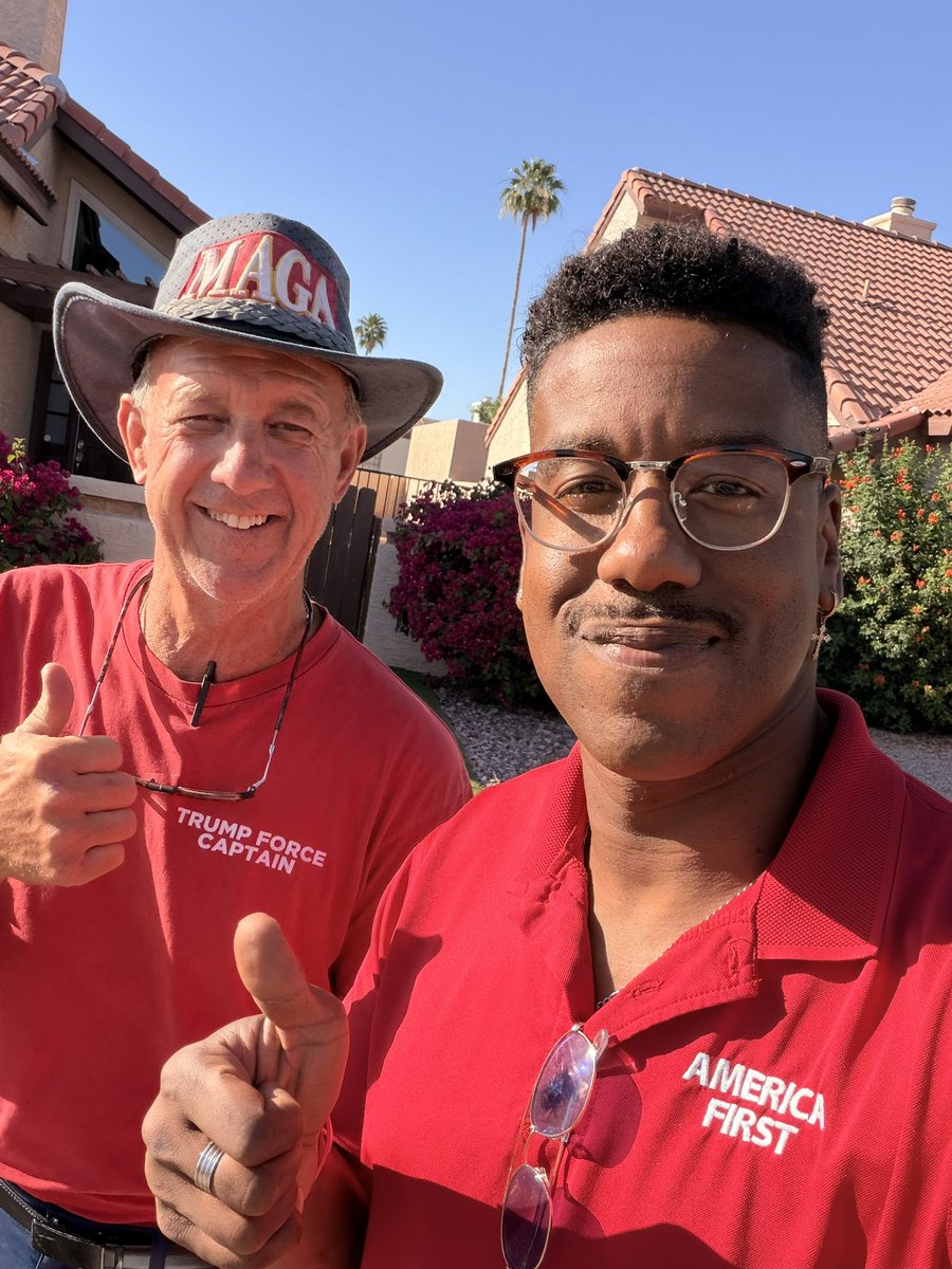 RCMaxw3ll's tweet photo. Fred was both a Trump Force team captain and @TPAction ballot chaser last year.

He’s retired, doesn’t need money. He’s back for one reason: to help elect @andybiggs4az

The Hobbs nightmare has to end. https://t.co/qe84t1Jm8d