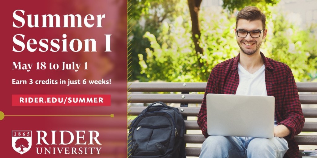 RiderUniversity's tweet photo. Broncs, Summer Session I is just around the corner. Register today to earn 3 credits in 6 weeks! 

Get more info here: https://t.co/Xbn3B0znim. https://t.co/j1LRFPWNZI