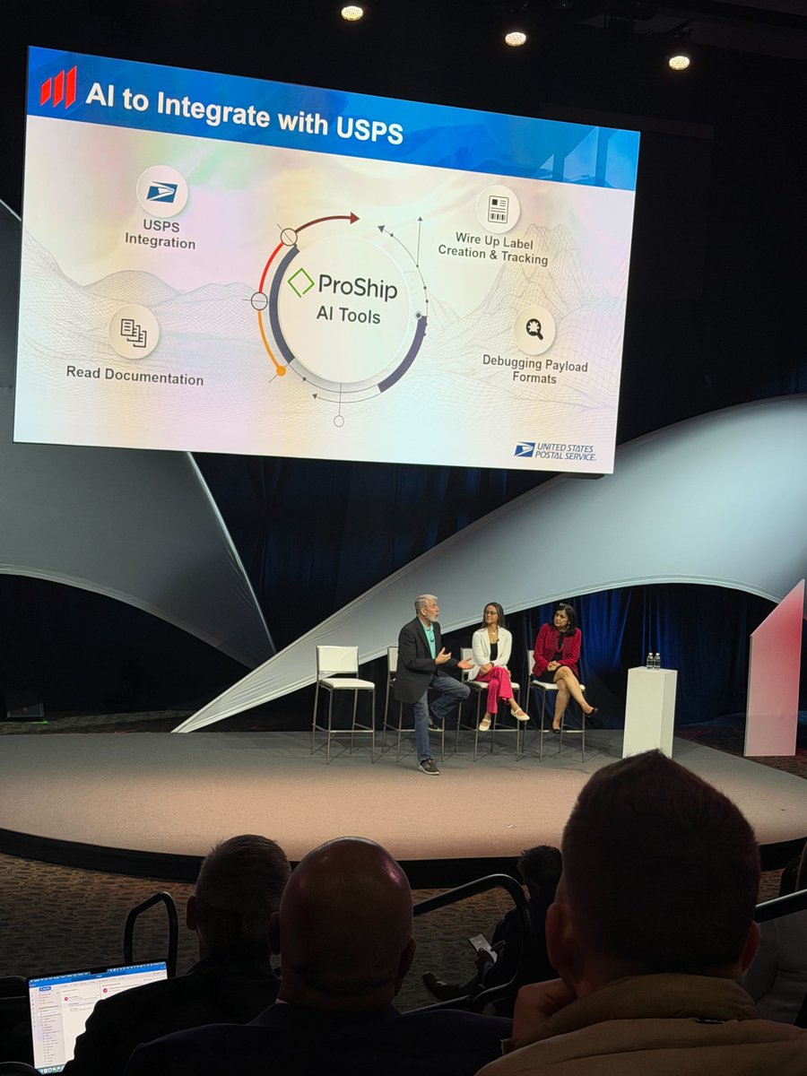 ProShipInc's tweet photo. Another great year at NPF! 📬✅ From conversations with customers and partners to diving into #shipping #AI and USPS #tech during our ProShip session, the week was full of great moments. And of course, our Cinco de Mayo party was the perfect way to celebrate and connect. 🌮🤝 https://t.co/8TVNNJd5O7