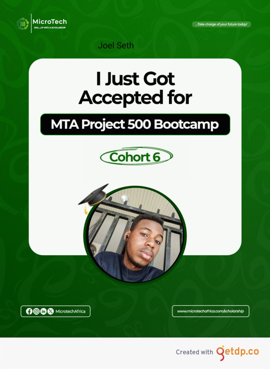 joel_seth001's tweet photo. #MicroTechAfrica #Project500 #Cohort6MTA #TGettingbetter https://t.co/NT31bVUH2u
