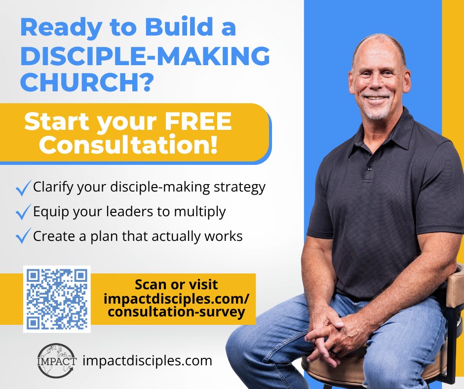 ImpactDisciples's tweet photo. What if your church became known for making disciples — not just attendees?

We help pastors and church leaders build practical disciple-making strategies that actually work.

Start your FREE consultation today.

📍 https://t.co/R0bKZO8YV7 https://t.co/wWZS2mn6Nf
