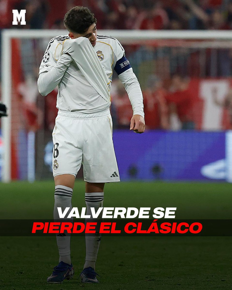 🚨🚨 ¡VALVERDE SE PIERDE EL CLÁSICO! 🚨🚨

El uruguayo sufre un traumatismo craneoencefálico 😵‍💫😵‍💫