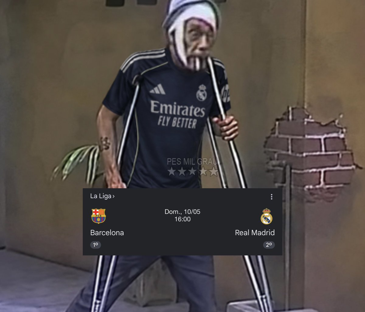 O Valverde chegando pra jogar o El Clásico: