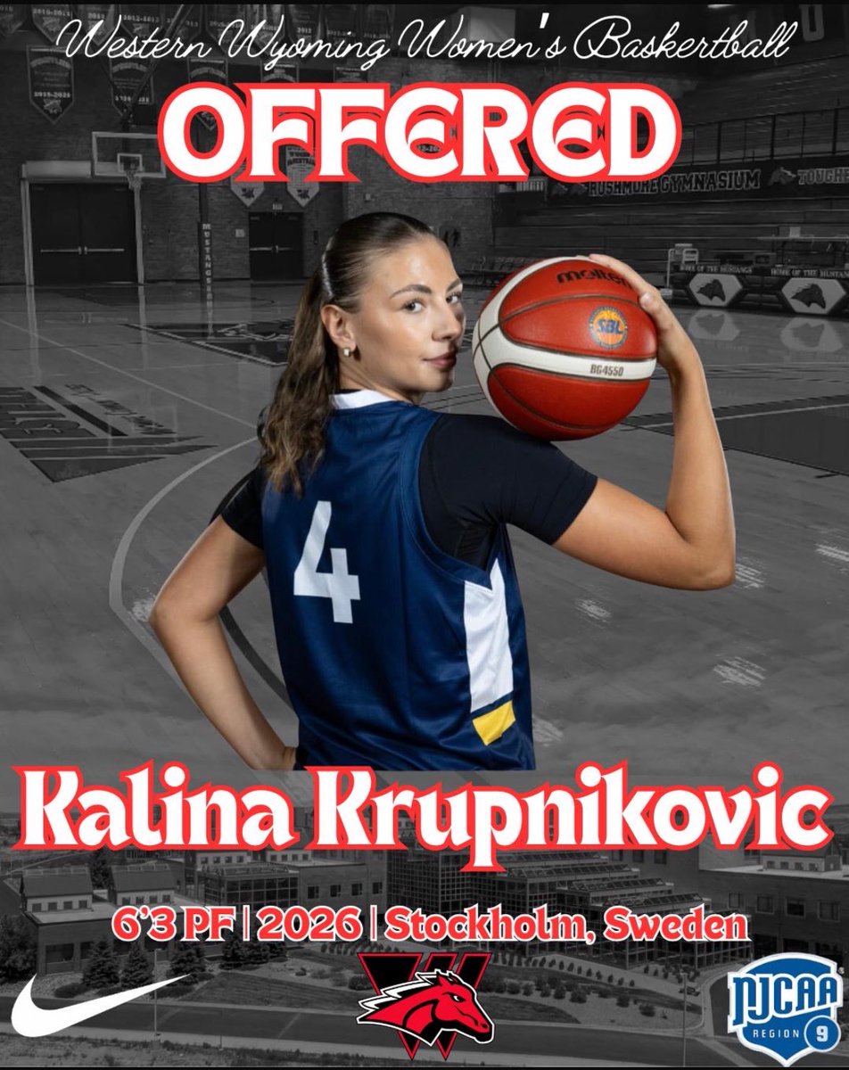KalinaKrup's tweet photo. Grateful for my first offer from @WesternWyoWBB Thank you for this opportunity @coachwpadilla https://t.co/r2eNAoXoq8