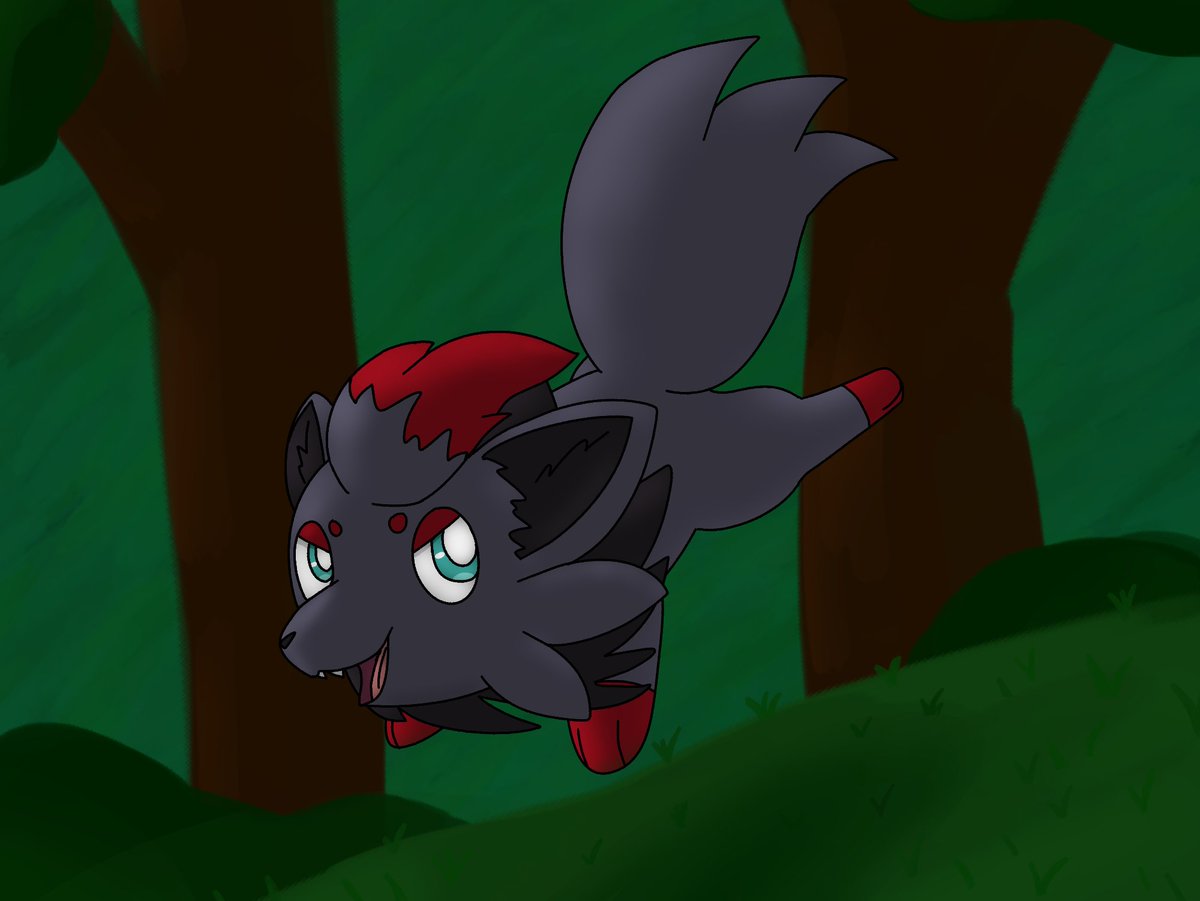 LanguidBee's tweet photo. I heard today is Zorua Day. I like the little rusefox, and I want to experiment/practice with more stuff in my art, so I drew this.

#pokemon #art #zorua #zoruaday #ゾロアの日 https://t.co/eZermWQ0om