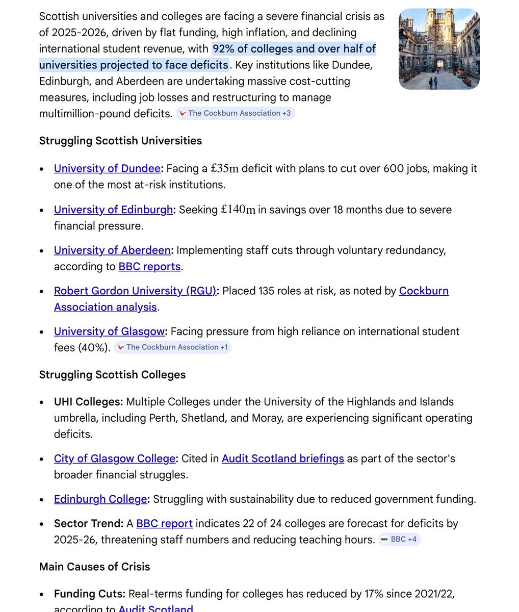 Inspireddecree's tweet photo. @theSNP If there are any universities left to go to! 👇 https://t.co/fKwGaS64Ff