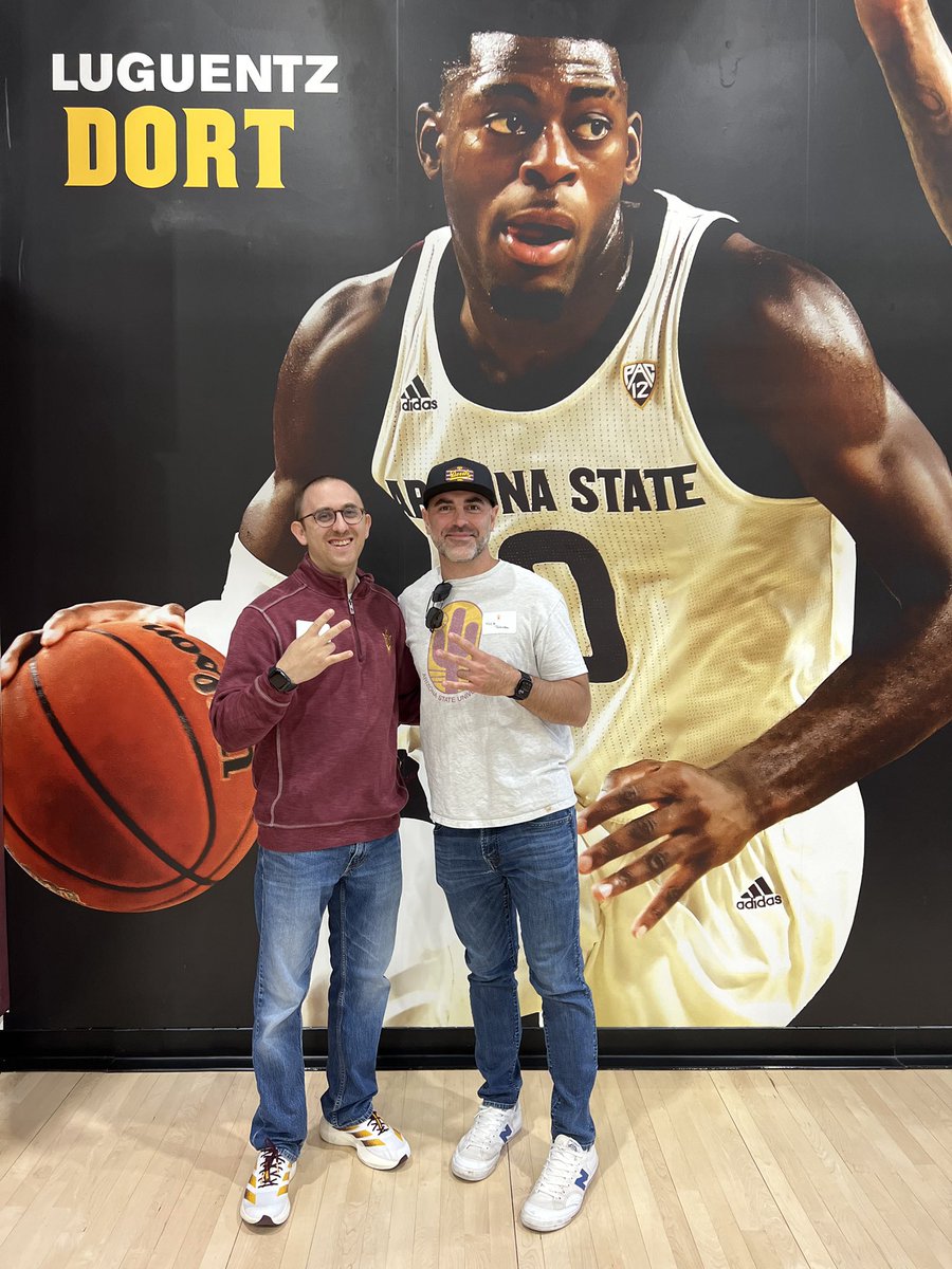 Jesse_Behr's tweet photo. Great job by @GrahamRossini @DougTammaro @K_Dodd3 and everyone involved with today’s welcome event for Coach Randy Bennett. Awesome to hear Coach Bennett talk about his vision for the program. Looking forward to this next chapter of Sun Devil Hoops! #ForksUp https://t.co/uuBAvql2bO