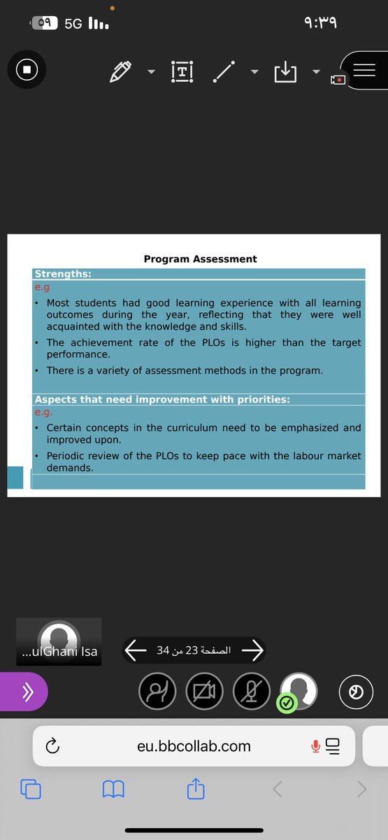 Quality_iu's tweet photo. أقامت عمادة التطوير والجودة ورشة تدريبية: إعداد تقارير البرنامج باللغة الإنجليزية، حضرها عدد من أعضاء هيئة التدريس في الكليات العلمية بالجامعة. https://t.co/DTBlTIyjCY