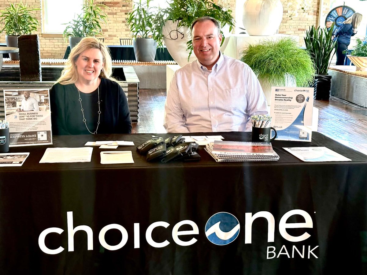 ChoiceOneBank's tweet photo. ChoiceOne Bank is proud to be a part of Small Business Week - West Michigan and the conversations happening around entrepreneurship and community impact.

Looking to take the next step? Connect with one of our lenders to learn more: https://t.co/KOuq7s1QN7 https://t.co/9aVl0gOOtU