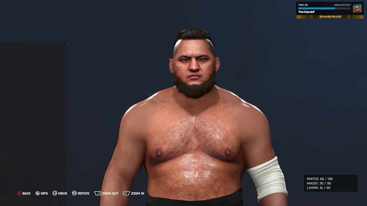 Emeraldcrab3's tweet photo. Made this Samoa Joe #WWE2K26 https://t.co/3hf3tDWam5