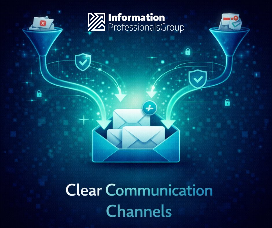 InformPros's tweet photo. Email is key for business. Verify messages, handle attachments carefully, and validate senders to protect info. Visit https://t.co/dbL76eAy2Q #EmailSecurity #CommunicationPractices #CyberBasics https://t.co/EPsRGxmEeX