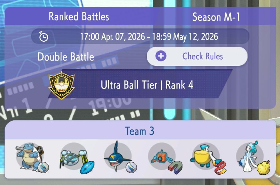 KnightsCapVT's tweet photo. Last night was so much fun! We decided to climb the ranked ladder in Pokemon champions with an all water team. Its been super tough but its been so fun getting tips and suggestions from chat on how to fine tune these funky little guys https://t.co/DOZQU3z2bk