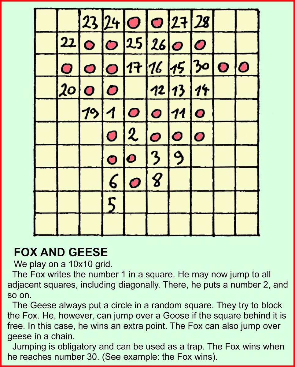 waljoris's tweet photo. Walter Joris's Pastimes. Fox and Geese. https://t.co/jbhWU7ntGO